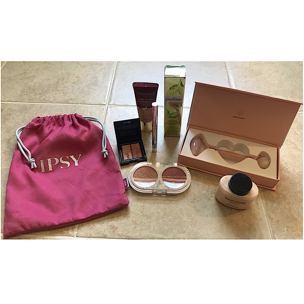 IPSY Bag with Makeup & Beauty Supplies